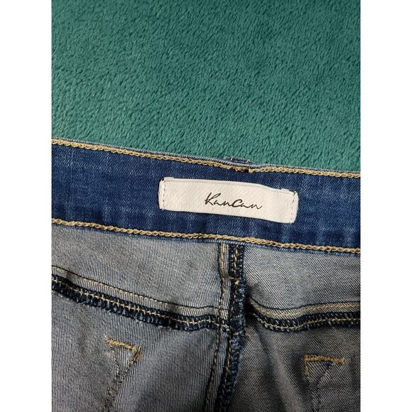 Kan Can Jeans Size 15 Womens Blue Stretch Denim Pants Mid Rise Ladies Skinny - Picture 3 of 12